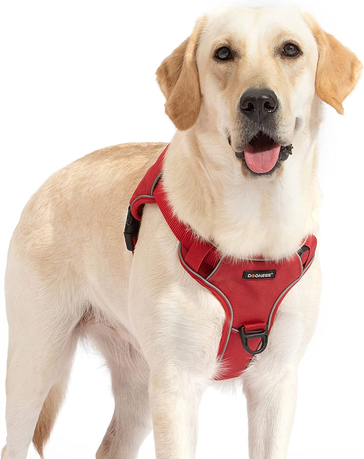 Reflective Dog Harness No Pull Waterproof Dog Vest Harness Adjustable Pet Vest Harness for Dogs Red L/XL